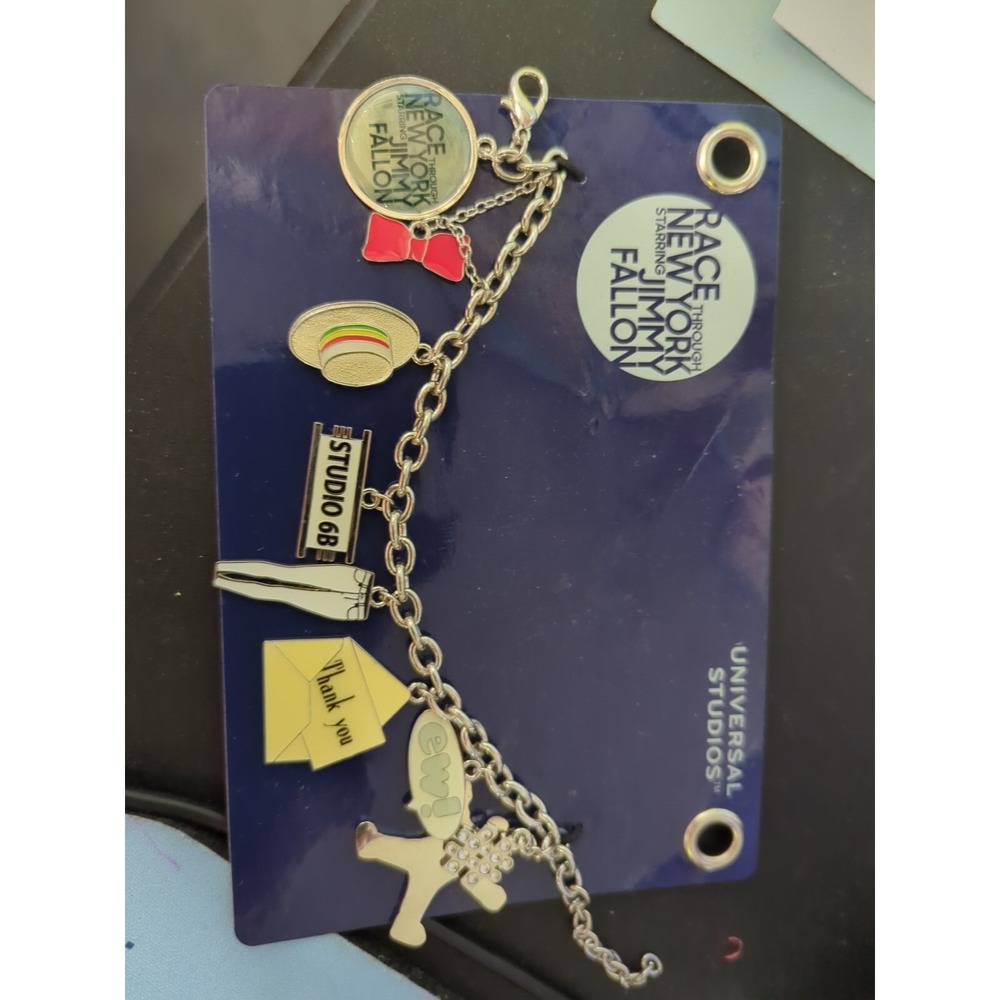 Universal Studios Jimmy Fallon Race through New York‎ charm bracelet NEW